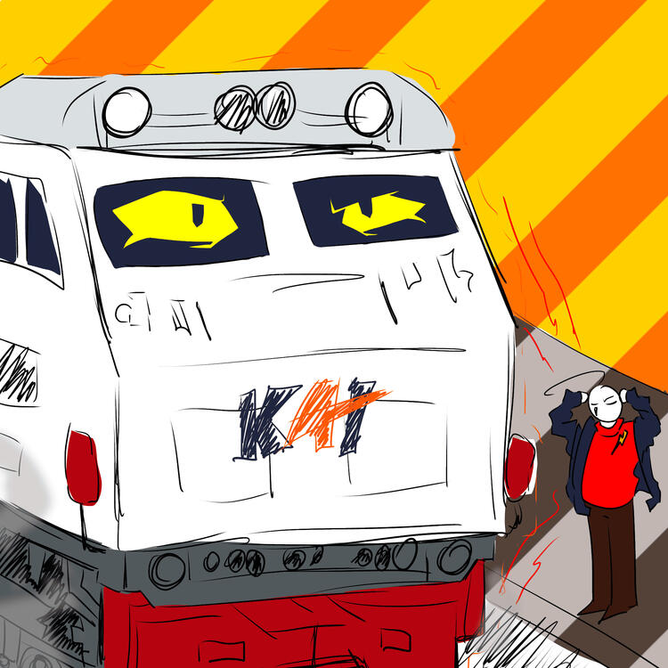 silly white vehicle skecth